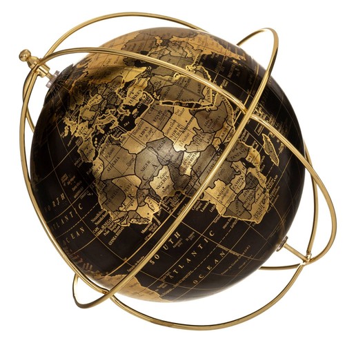 Deko globus mit goldenem - deko-globus,