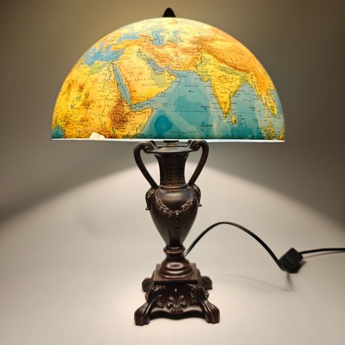 Vintage tischlampe globus - tischlampe,